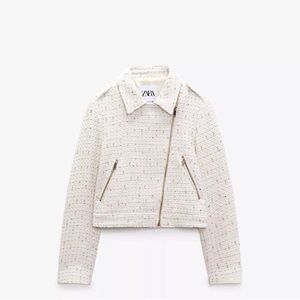 CLOSET CLEANOUT
NWT Zara tweed moto jacket size S